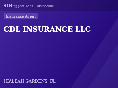 CDL INSURANCE LLC — Insurance Agent in HIALEAH GARDENS, FL