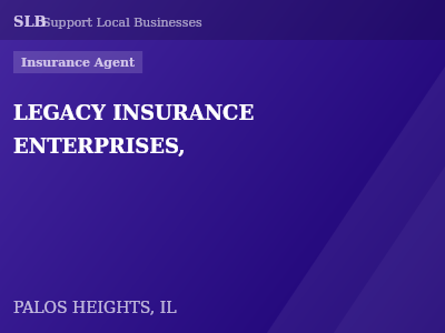 LEGACY INSURANCE ENTERPRISES, — Insurance Agent in PALOS HEIGHTS, IL