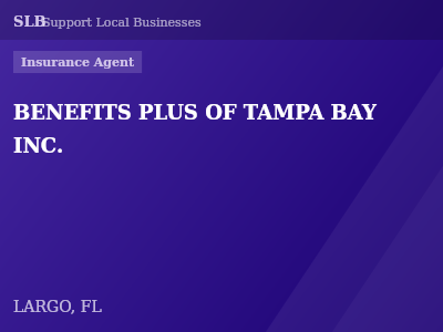 BENEFITS PLUS OF TAMPA BAY INC. — Insurance Agent in LARGO, FL