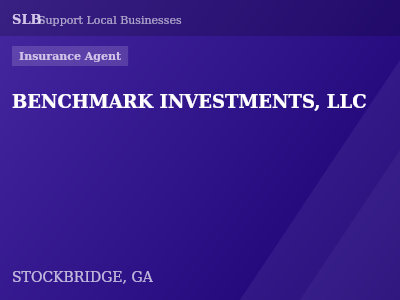 BENCHMARK INVESTMENTS, LLC — Insurance Agent in STOCKBRIDGE, GA