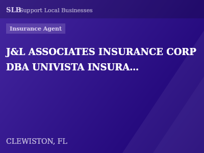 J&L ASSOCIATES INSURANCE CORP DBA UNIVISTA INSURANCE — Insurance Agent in CLEWISTON, FL