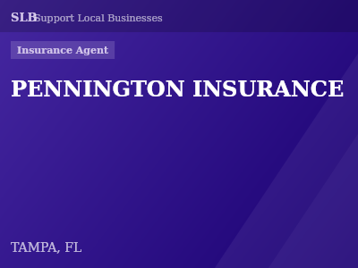 PENNINGTON INSURANCE — Insurance Agent in TAMPA, FL