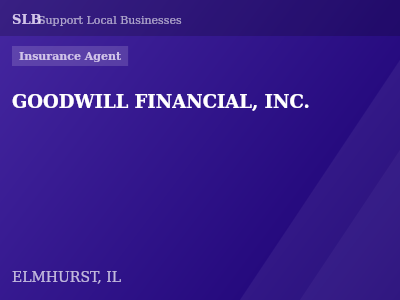GOODWILL FINANCIAL, INC. — Insurance Agent in ELMHURST, IL
