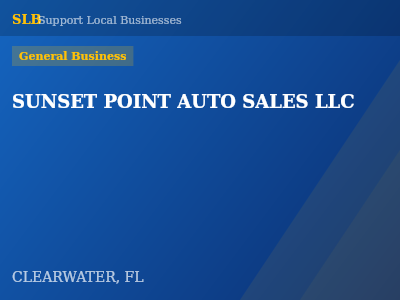 SUNSET POINT AUTO SALES LLC — General Business in CLEARWATER, FL