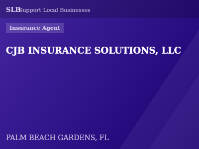 CJB INSURANCE SOLUTIONS, LLC — Insurance Agent in PALM BEACH GARDENS, FL