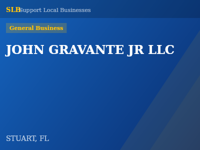 JOHN GRAVANTE JR LLC — General Business in STUART, FL