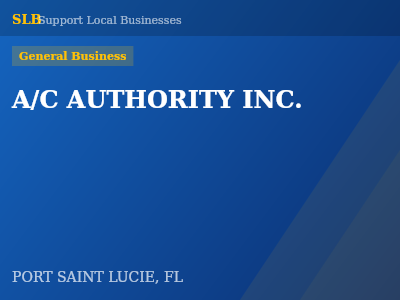 A/C AUTHORITY INC. — General Business in PORT SAINT LUCIE, FL