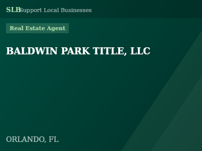 BALDWIN PARK TITLE, LLC — Real Estate Agent in ORLANDO, FL