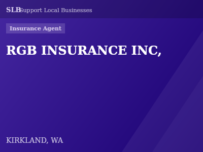 RGB INSURANCE INC, — Insurance Agent in KIRKLAND, WA
