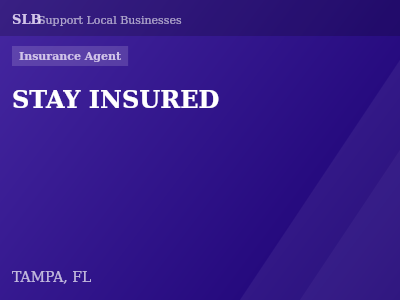 STAY INSURED — Insurance Agent in TAMPA, FL