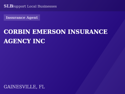 CORBIN EMERSON INSURANCE AGENCY INC — Insurance Agent in GAINESVILLE, FL