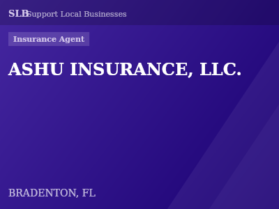 ASHU INSURANCE, LLC. — Insurance Agent in BRADENTON, FL