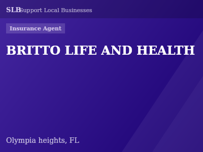BRITTO LIFE AND HEALTH — Insurance Agent in Olympia heights, FL