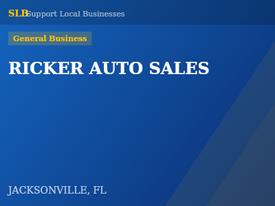 RICKER AUTO SALES — General Business in JACKSONVILLE, FL
