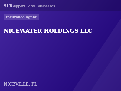 NICEWATER HOLDINGS LLC — Insurance Agent in NICEVILLE, FL