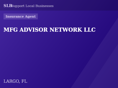 MFG ADVISOR NETWORK LLC — Insurance Agent in LARGO, FL