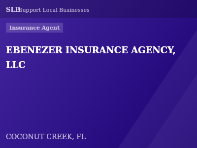 EBENEZER INSURANCE AGENCY, LLC — Insurance Agent in COCONUT CREEK, FL