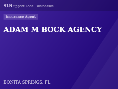 ADAM M BOCK AGENCY — Insurance Agent in BONITA SPRINGS, FL
