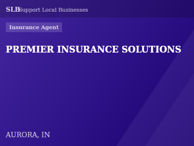 PREMIER INSURANCE SOLUTIONS — Insurance Agent in AURORA, IN