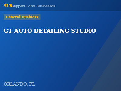 GT AUTO DETAILING STUDIO — General Business in ORLANDO, FL