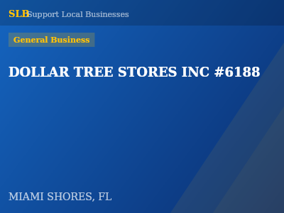 DOLLAR TREE STORES INC #6188 — General Business in MIAMI SHORES, FL