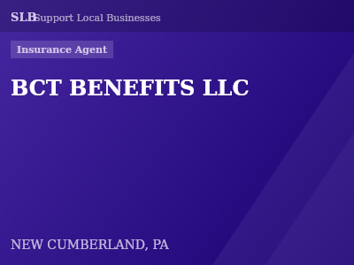 BCT BENEFITS LLC — Insurance Agent in NEW CUMBERLAND, PA