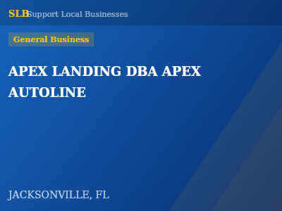 APEX LANDING DBA APEX AUTOLINE — General Business in JACKSONVILLE, FL