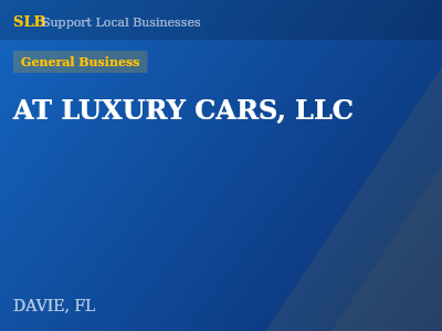 AT LUXURY CARS, LLC — General Business in DAVIE, FL