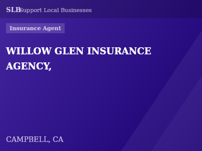 WILLOW GLEN INSURANCE AGENCY, — Insurance Agent in CAMPBELL, CA