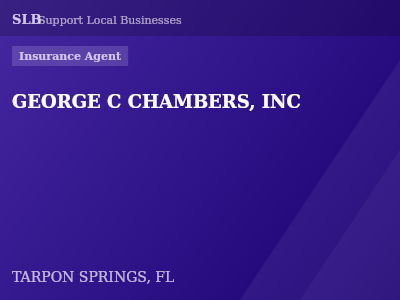 GEORGE C CHAMBERS, INC — Insurance Agent in TARPON SPRINGS, FL