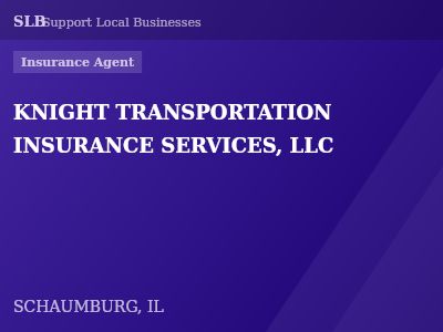KNIGHT TRANSPORTATION INSURANCE SERVICES, LLC — Insurance Agent in SCHAUMBURG, IL