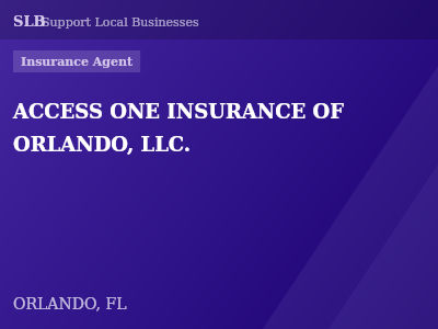 ACCESS ONE INSURANCE OF ORLANDO, LLC. — Insurance Agent in ORLANDO, FL