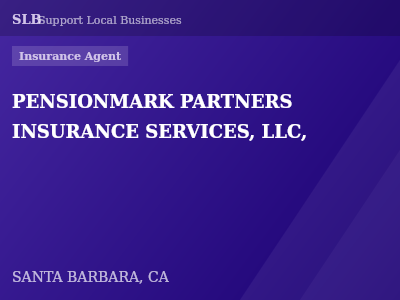 PENSIONMARK PARTNERS INSURANCE SERVICES, LLC, — Insurance Agent in SANTA BARBARA, CA