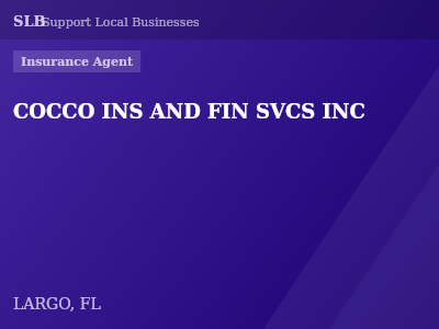COCCO INS AND FIN SVCS INC — Insurance Agent in LARGO, FL