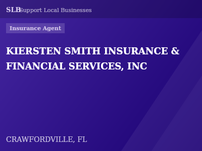 KIERSTEN SMITH INSURANCE & FINANCIAL SERVICES, INC — Insurance Agent in CRAWFORDVILLE, FL