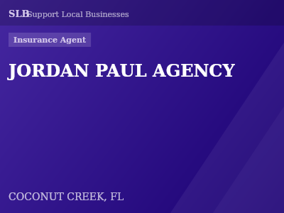 JORDAN PAUL AGENCY — Insurance Agent in COCONUT CREEK, FL