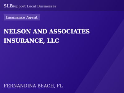 NELSON AND ASSOCIATES INSURANCE, LLC — Insurance Agent in FERNANDINA BEACH, FL