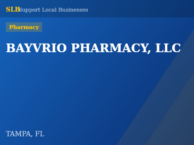 BAYVRIO PHARMACY, LLC — Pharmacy in TAMPA, FL