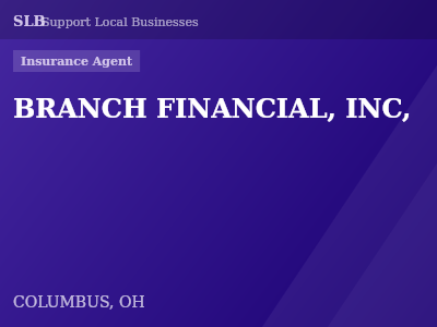 BRANCH FINANCIAL, INC, — Insurance Agent in COLUMBUS, OH