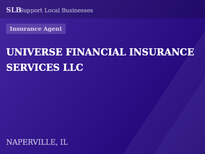 UNIVERSE FINANCIAL INSURANCE SERVICES LLC — Insurance Agent in NAPERVILLE, IL