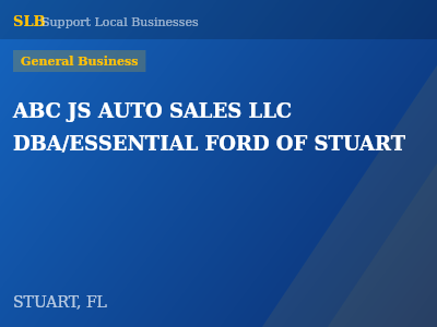 ABC JS AUTO SALES LLC DBA/ESSENTIAL FORD OF STUART — General Business in STUART, FL