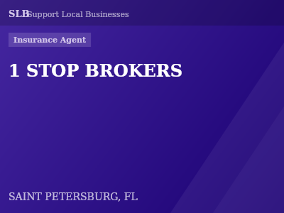 1 STOP BROKERS — Insurance Agent in SAINT PETERSBURG, FL