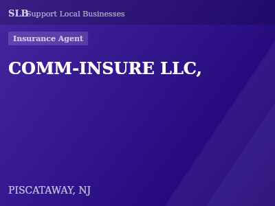 COMM-INSURE LLC, — Insurance Agent in PISCATAWAY, NJ
