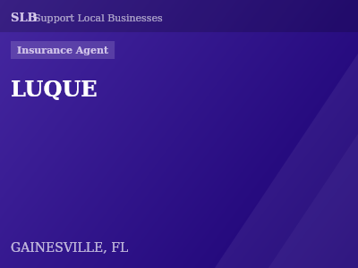 LUQUE — Insurance Agent in GAINESVILLE, FL