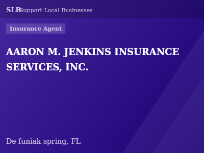AARON M. JENKINS INSURANCE SERVICES, INC. — Insurance Agent in De funiak spring, FL