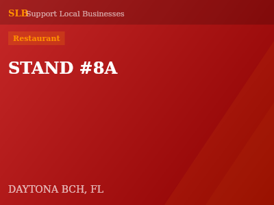 STAND #8A — Restaurant in DAYTONA BCH, FL