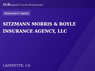 SITZMANN MORRIS & BOYLE INSURANCE AGENCY, LLC — Insurance Agent in LAFAYETTE, CA