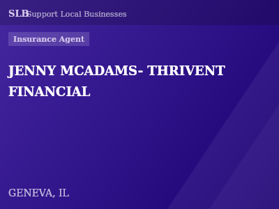 JENNY MCADAMS- THRIVENT FINANCIAL — Insurance Agent in GENEVA, IL
