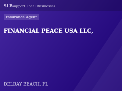 FINANCIAL PEACE USA LLC, — Insurance Agent in DELRAY BEACH, FL