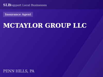 MCTAYLOR GROUP LLC — Insurance Agent in PENN HILLS, PA
